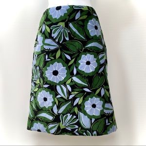 Sigrid Olsen Velvet Floral Pencil Skirt, Size 12